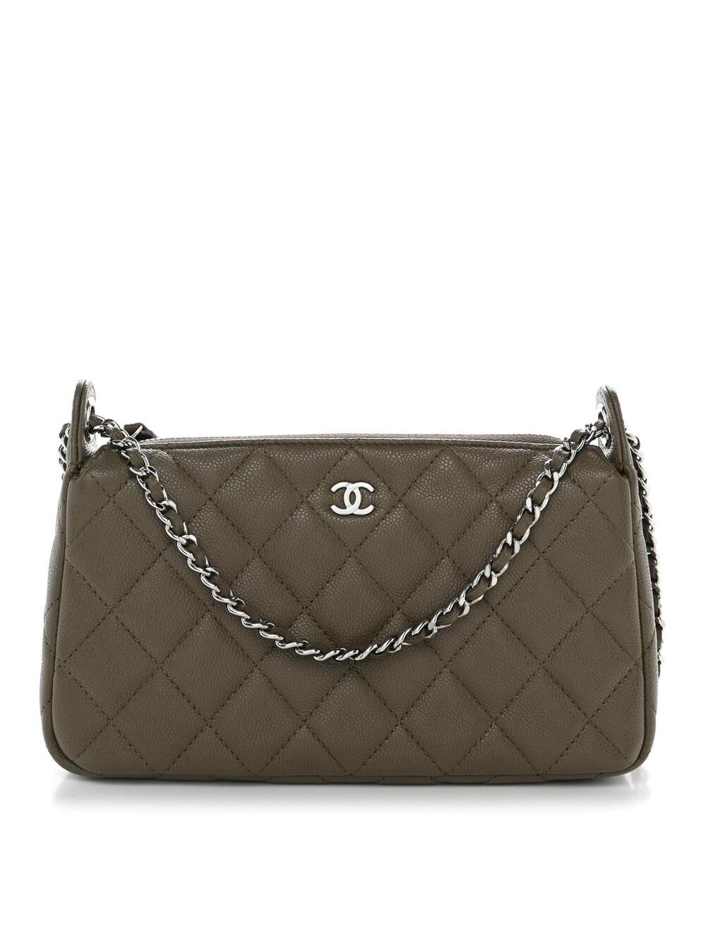 Chanel Caviar Quilted Purse With Chain #369658C43B